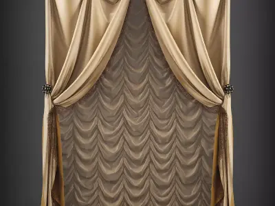 Curtain 3D model 104 3D model
