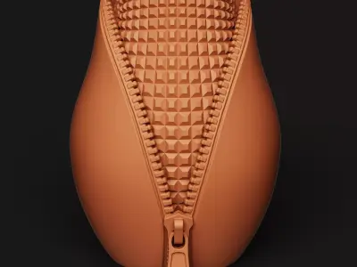Unzipped Geometric Vase  Modern Architectural Planter 3D print model
