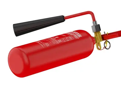 Carbon Dioxide Fire Extinguisher 3D model