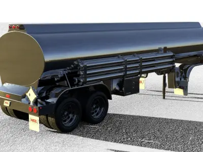 2019 HEIL Petroleum Semi 9500 Gallon Light Weight 3D model
