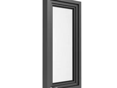 Modern Metal Glass Panel Window 3D model