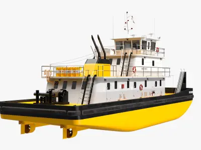  Tug boat Yellow 