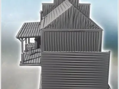 Futuristic western blacksmith and farrier 18 - Future Sci-Fi SF  3D print model