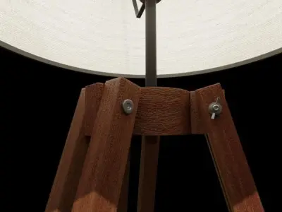 Tripod lamp 3D model