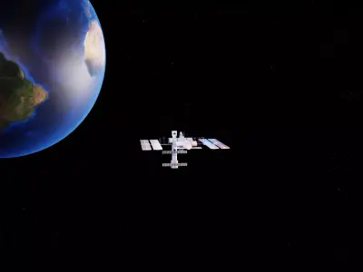 Space Station Satellite 3D model