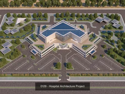 12 Architecture 3D Projects - 2D Drawings - Collection 01 3D Model Pack