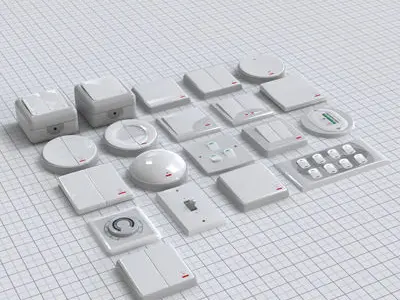 electrical switches pack 3D model