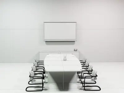 Conference hall - Low-poly 3D model