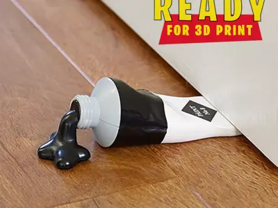 Paint Tube Doorstop 3D print model