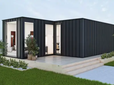 Modern Container House - Tiny House 3D model