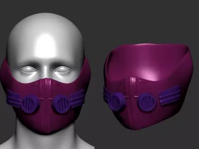 helmet high poly sculpt 3d printable  3D model