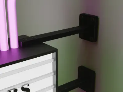 Neon Sign - Bar Cafe Lounge 3D model