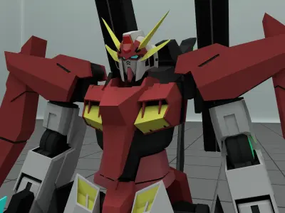 GN-007AL  Arios Gundam Ascalon 3D model