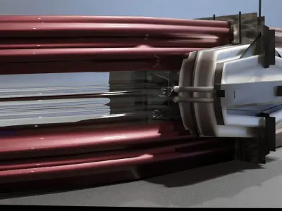 Low Poly Sci-Fi Glasses Leia Low-poly 3D model