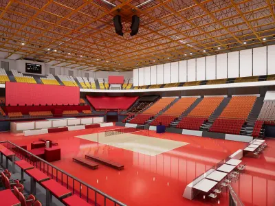 Multipurpose Indoor Stadium 3D model