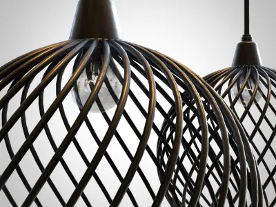 Modern ceiling lamps 3D model