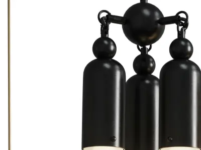 apparatus tassel pendant light 02 Low-poly 3D model