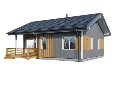 Alpine house Rait 3D model