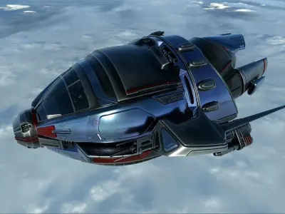 A Scifi Spaceship 3D model