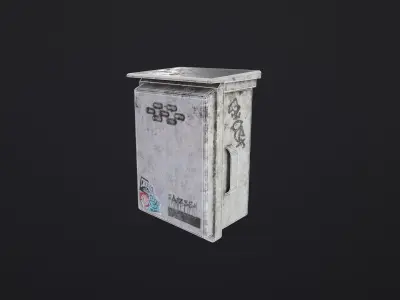 Old Fusebox  PBR  Free low-poly 3D model