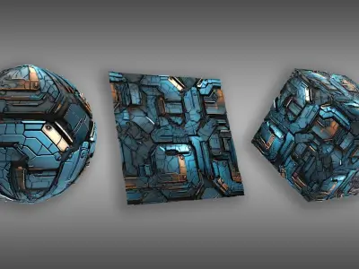 Sci-Fi Texture Kit PBR 20 Pack Texture