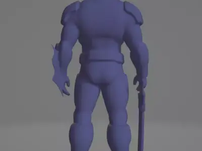warrior 3D model buy