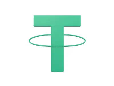 Tether USDT Coin v3 001 Low-poly 3D model