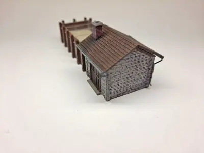 N Scale Sand Drying House 3D print model