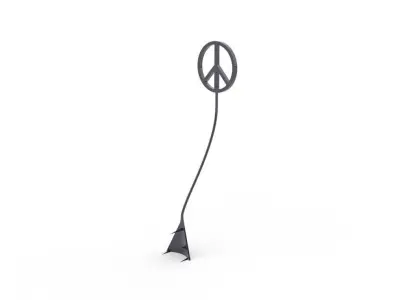 Peace Candle gadget 3D print model