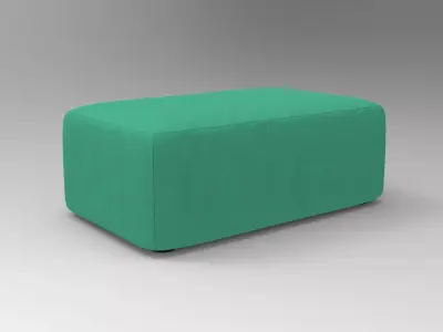 Ottoman Sofa Low-poly 3D model purchase