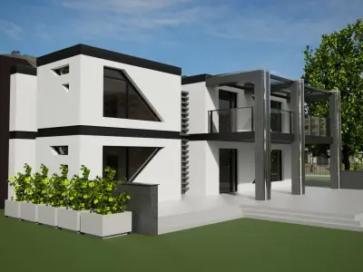Modern house 3D model
