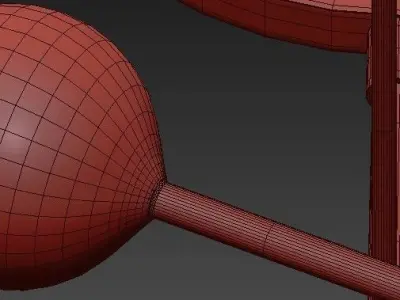 COLUMBIA two spheres hanging from ceiling 3D model