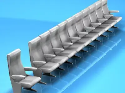 Theatre seats 3D model