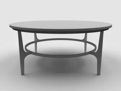 Berhnardt - Avondale Round Metal Cocktail Table Low-poly 3D model