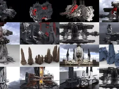 Sci Fi Collection 1 3D Model Pack