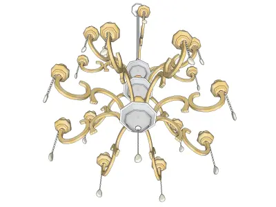 chandelier 12 3D model purchase