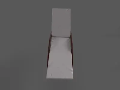 Pool Bench Free low-poly 3D model