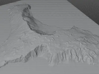El Hierro Island full 3d model terrain 3D model