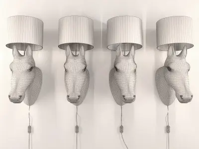 Horse lamp Free 3D model