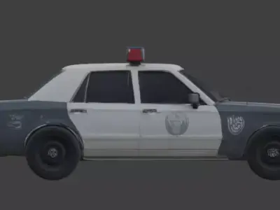 Possessed Gothic Patrol Car 3D Model Low-poly 3D model