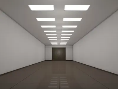 Sci Fi Corridor  Low-poly 3D model