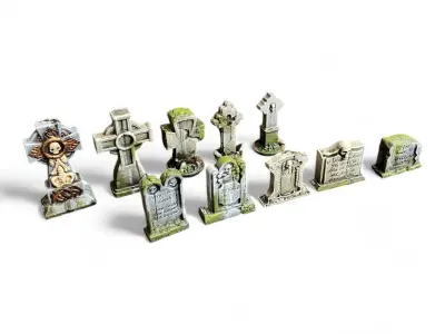 Tombstones 3D print model
