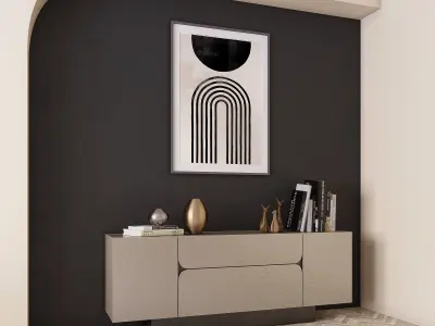 Interior scene living room 10 3D model