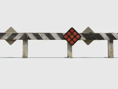 End of Road Marker 3D model