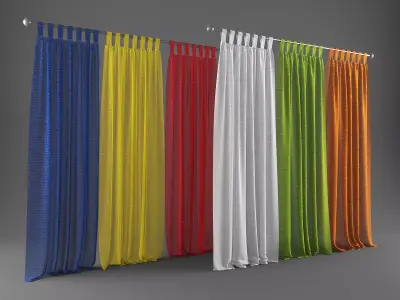 Curtain 3D model 10 3D model