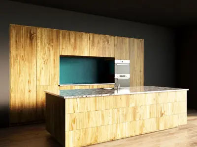 90-Kitchen6 texture 8 3D model