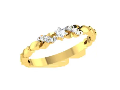 Solitaire Women Engagement Wedding Rings 3D print model order