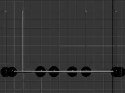 Modern Chandelier Inspired by planets Low-poly 3D model