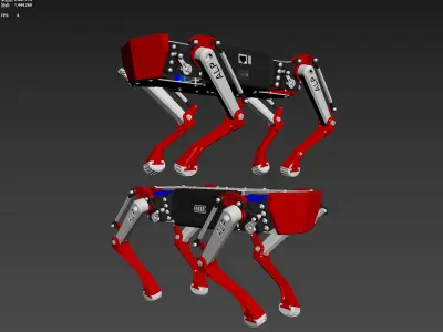 mechanical dog 3D model