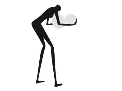 Human Sculpture Lamp 3D Model 3D model